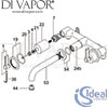 Ideal Standard Silver Exposed 3H Bath Filler Tap Spare Parts